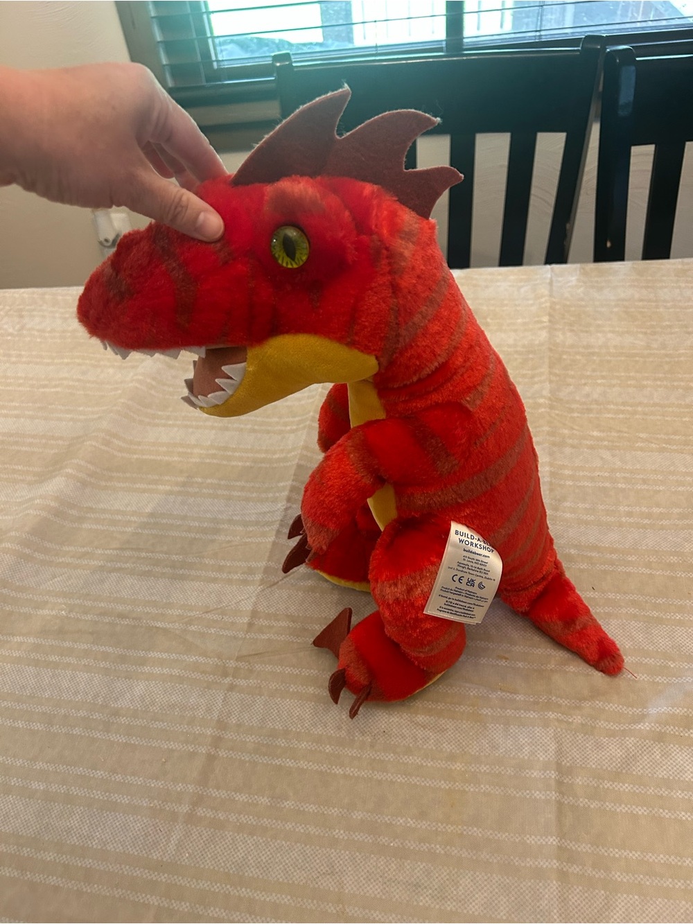 Red Plush Dinosaur Toy build a bear